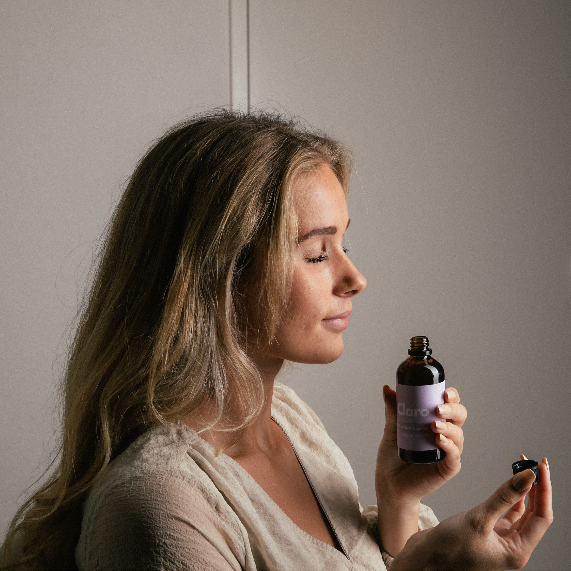 Grafische instructie met stapsgewijze uitleg over het gebruik van de Claro Cupper voor een optimaal resultaat.